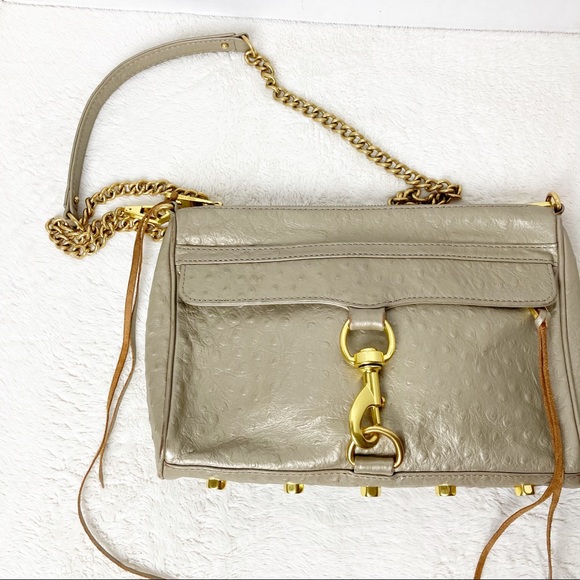 Rebecca Minkoff Mac Daddy bag in ostrich print - Picture 2 of 9